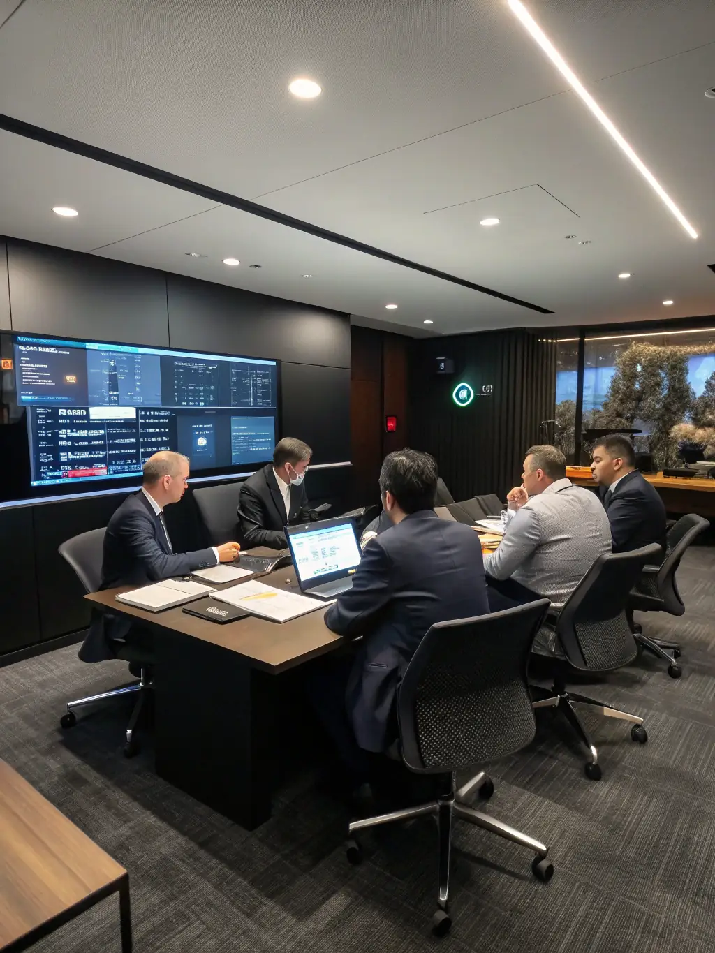 A graphic illustrating the 'Leadership Alignment' playbook, showing a team of leaders working in sync, with clear communication channels and shared goals.